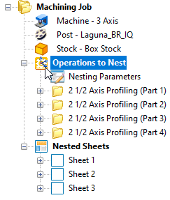 Operations to Nest (Setup)