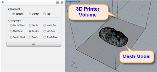 Fit your Mesh Model to your Selected 3D Printer