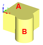 Mesh "B" Selected