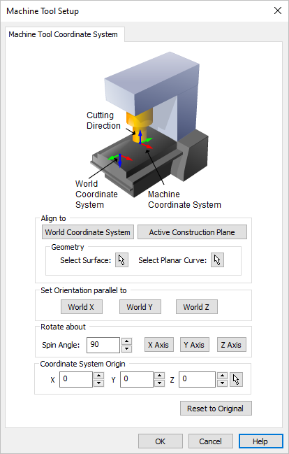 Dialog Box: Machine (MCS) Setup