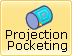 Projection Pocketing, 4 Axis