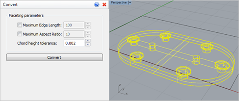 Faceting Parameters
