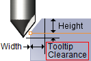 Tool Tip Clearance