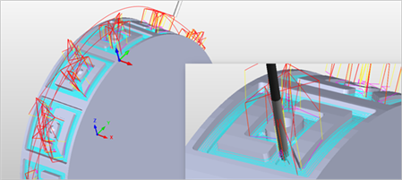 4 Axis Continuous Pocketing
