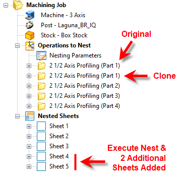 Cloned Operation & Additional Nested Sheets