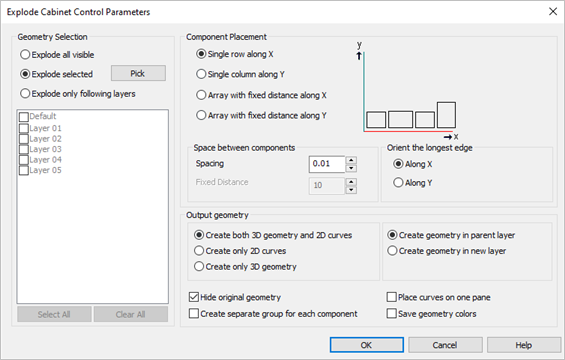 Dialog Box: Component Decomposition Control Parameters