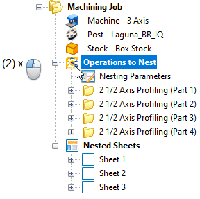Double-left-click to Edit Setup