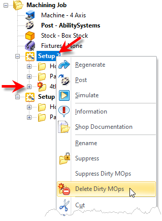 To Delete all Dirty MOps