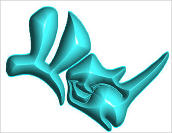 Puff volume obtained with the shown detail curves selected