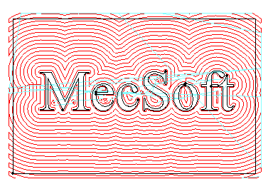 2½ Axis Facing Operation Toolpath Example