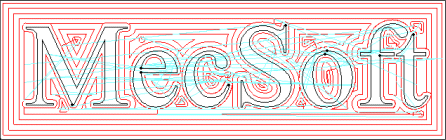 2½ Axis Pocketing Operation Toolpath