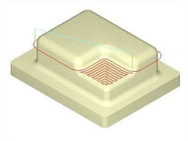 3 Axis Horizontal Re-Roughing Operation