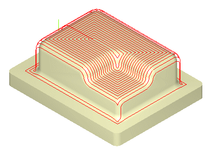 3 Axis Projection Pocketing Operation