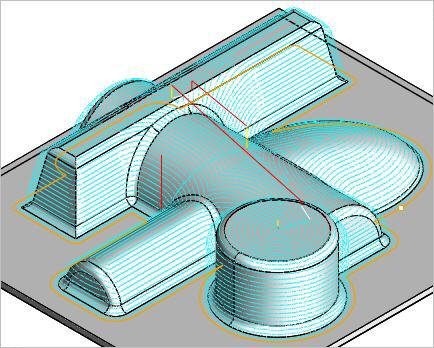 3 Axis 3D Offset Pocketing Operation