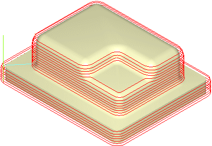 Steeps Z (Horizontal Hill) Finishing, 3 Axis Examples