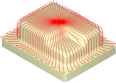 Radial Machining, 3 Axis Examples