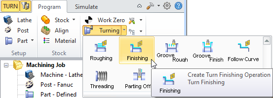 Turn Finishing Menu Item