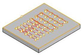 Drilling Toolpath for the Flat Area Feature