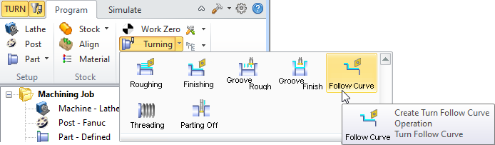 Flow Curve Menu Item