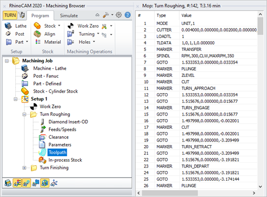 The Toolpath Viewer Displayed