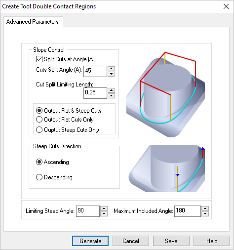 Dialog Box: Create Tool Double Contact Regions