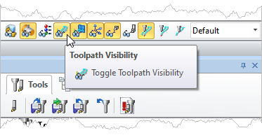 Turn Toolpath Visibility ON