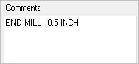 Tool Comments