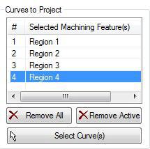 Curves to Project, dialog
