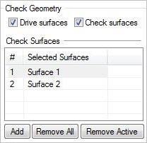 Check Geometry, dialog