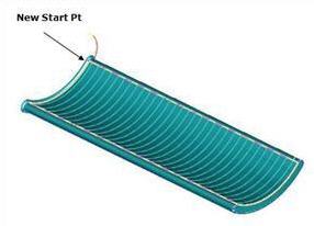 5 Axis Surface Normal Toolpath with New Start Point