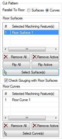 Check Gouge with Floor Surfaces, dialog