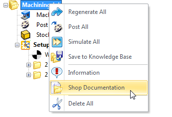 Select Shop Documentation from the Right-click Menu&nbsp;