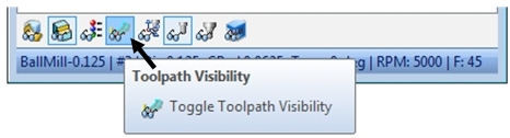 Location of the Toggle Toolpath Visibility Icon