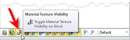 Location of the Material Texture Visibility Icon