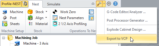 CAM System Utilities Menu Item - Premium Configuration shown