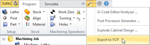 Export RhinoCAM Parts Files to VisualCADCAM *.VCP Files