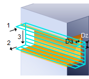 Finishing Parameters, 2½ Axis T-Slot
