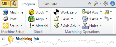 MILL Module Shown, Similar for TURN, MILL-TURN and Profile-NEST Modules