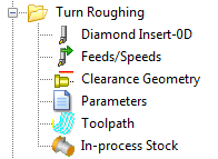 Machining Browser Toolpath Operation Icons