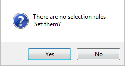 Geometry Selection Rules
