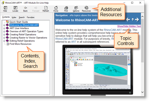RhinoCAM-ART Online Help