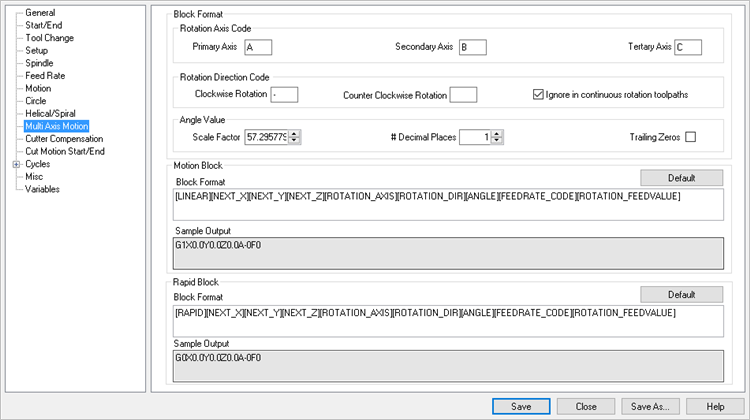 PPG Editor: Multi Axis Motion