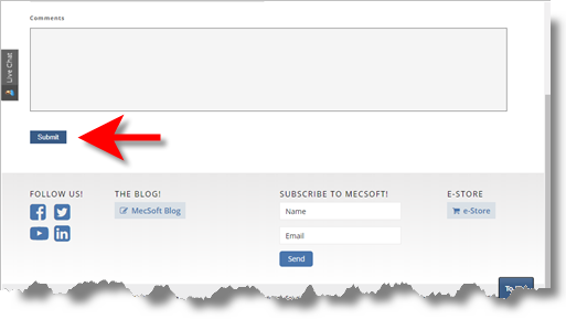 Enter a Valid Email address and Pick the Subnmit button!