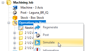 Simulate all Operations within Active Setup