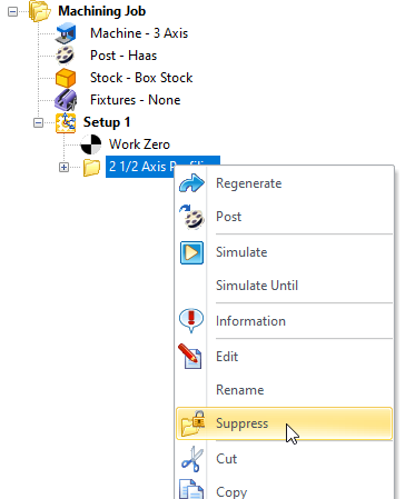 To Suppress an Operation
