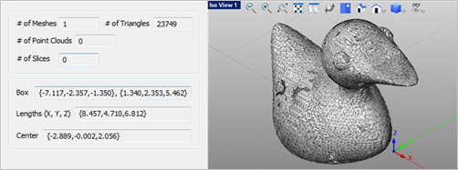 Mesh created and added to the VisualCAM Browser