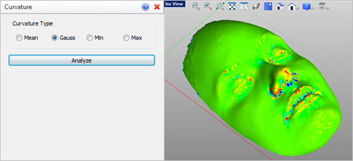 Gauss Curvature Analysis Results