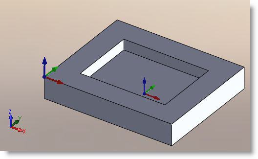 Use Coordinate System Origin to translate the MCS origin to the desired location
