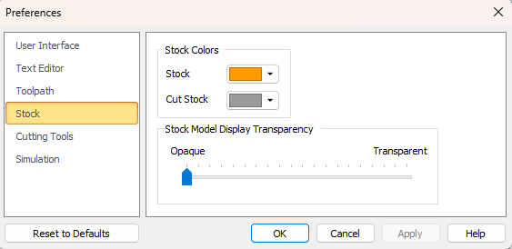 Preferences > Toolpath