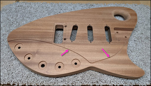 Here we see the end result of machining the 3D Groove using the 2½ Axis Engraving method.